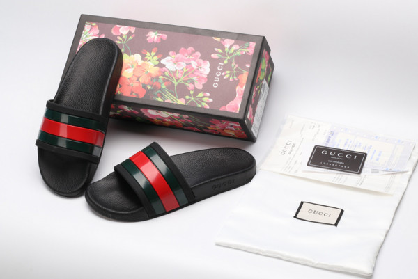 G*u*i web rubber slide sandal