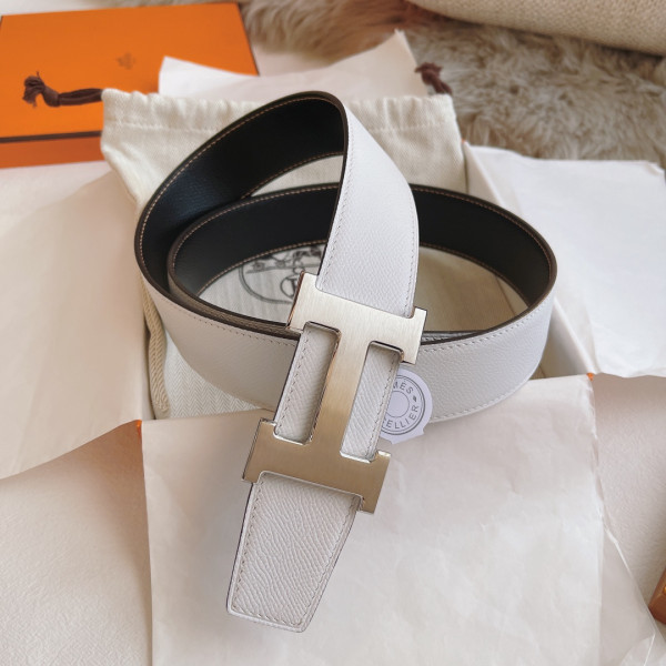 H**mes belt-silver/gold