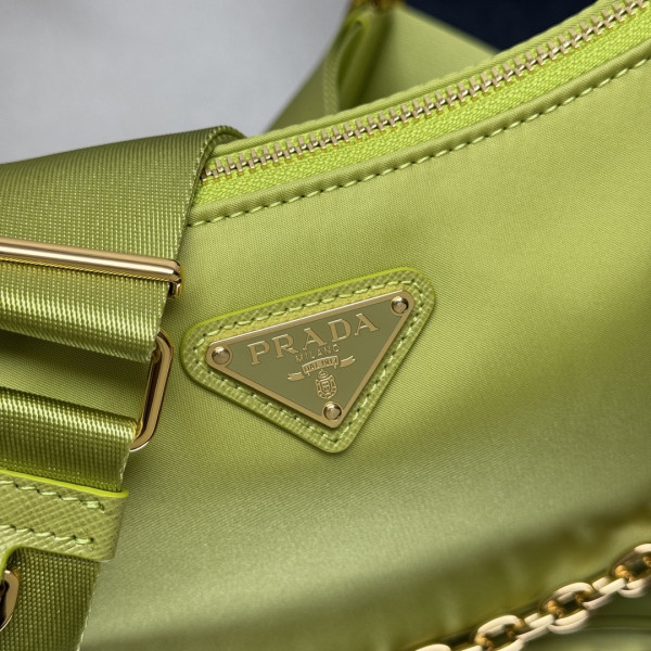 Pra*a demi-lune re-nylon shoulder bag