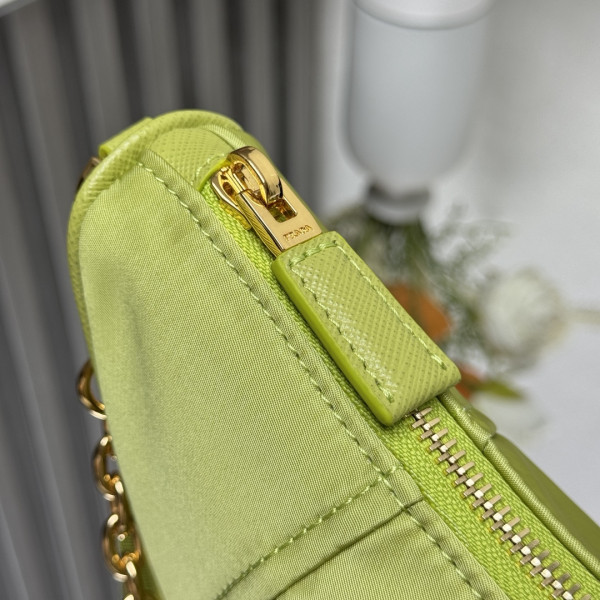 Pra*a demi-lune re-nylon shoulder bag